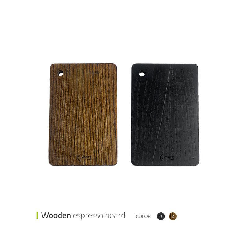 White Plate Espresso Board 21*13 Brown (Plywood)