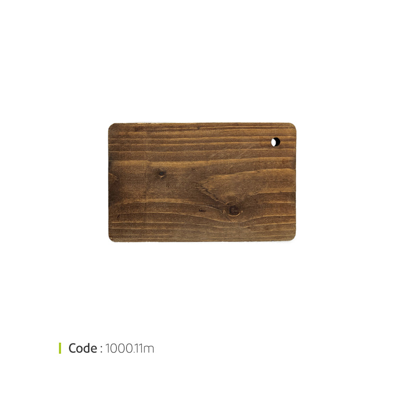 White Plate Espresso Board 21*13 Brown (Plywood)