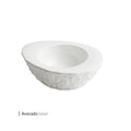 White Plate Bowl Oval 20*15(w1002) Avocado Gloss White