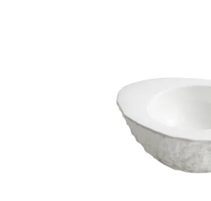 White Plate Bowl Oval 20*15(w1002) Avocado Gloss White
