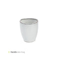 White Plate Cup Handleless 175