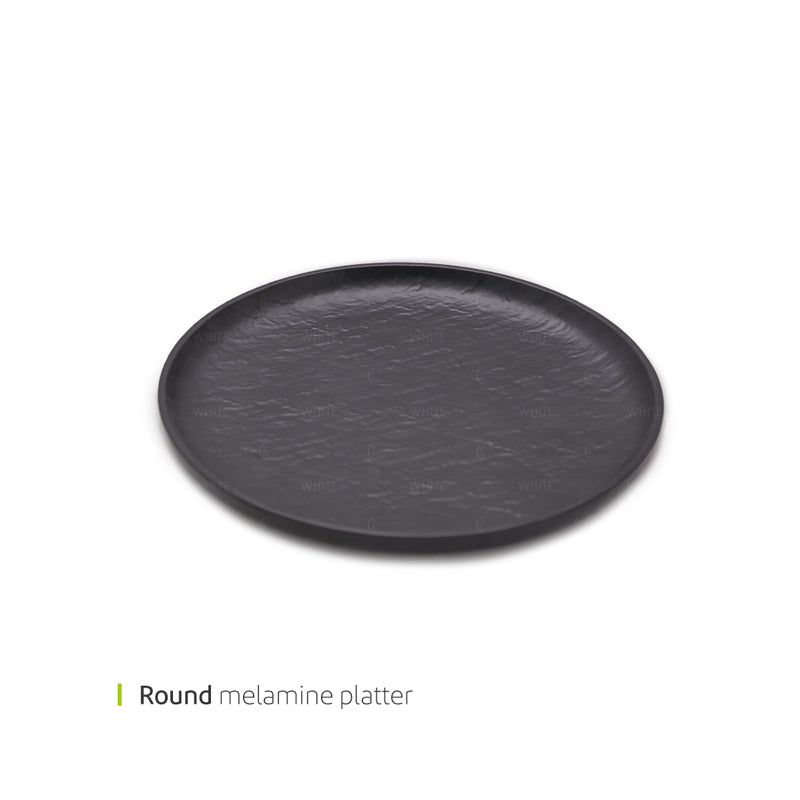 White Plate ML Rest Round Shrink 20 Black ir