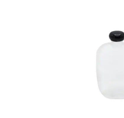 White Plate Matte Glass Jar Black 250ml Single Crystal 64182.1