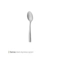 White Plate Damas Matte Espresso Spoon Silver