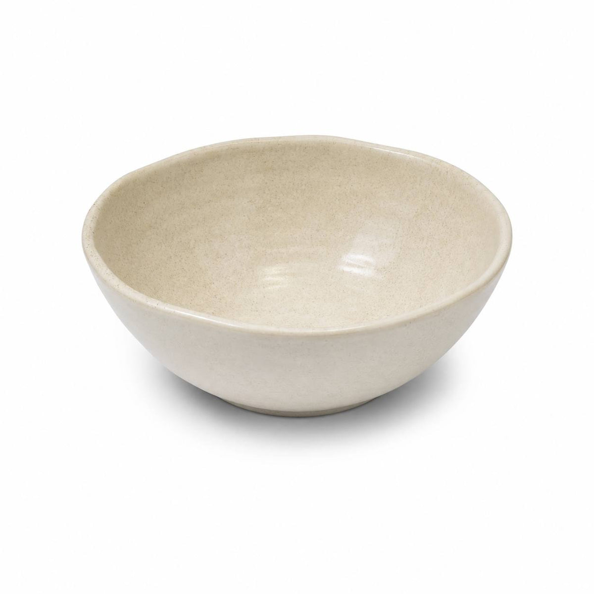 White Plate Bowl 13 View Cream Sand