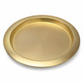 White Plate Tray 36Matte Gold