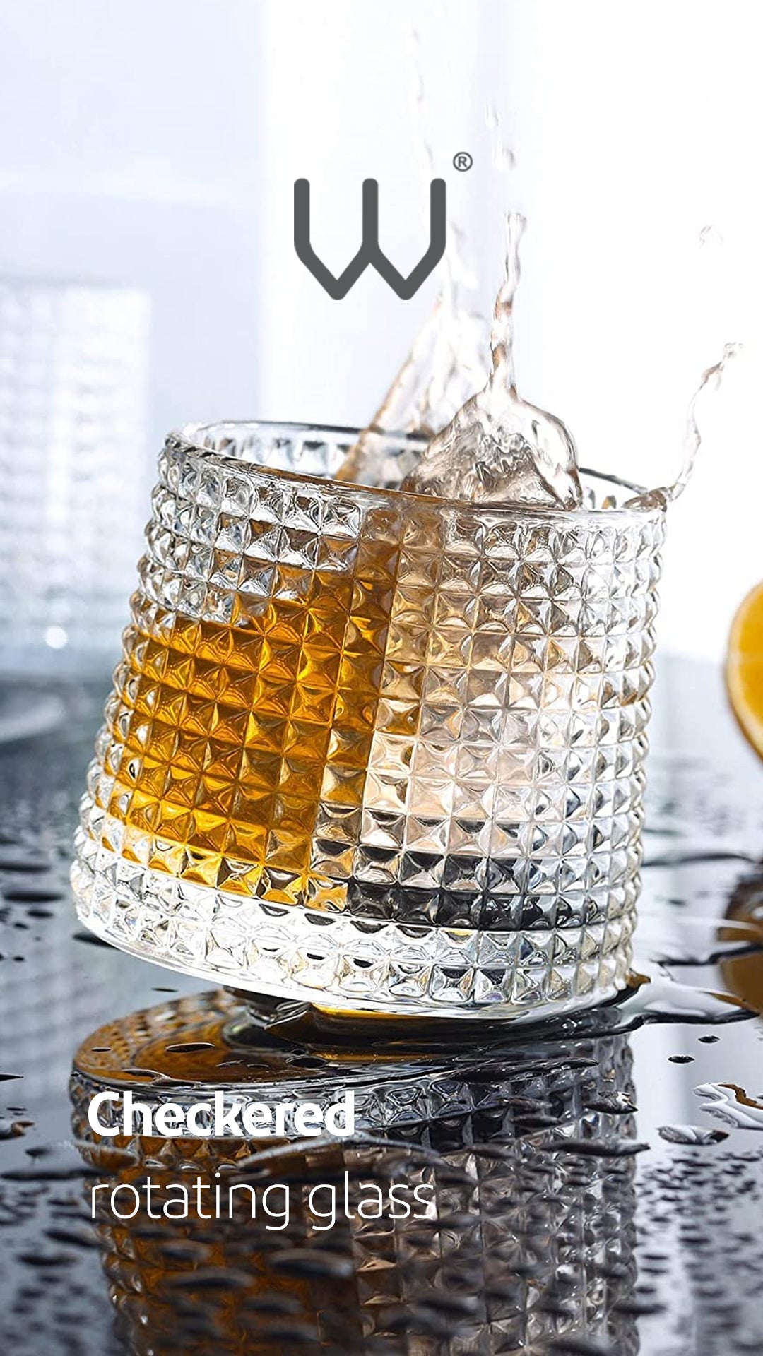Glass Swirl Chequer c38