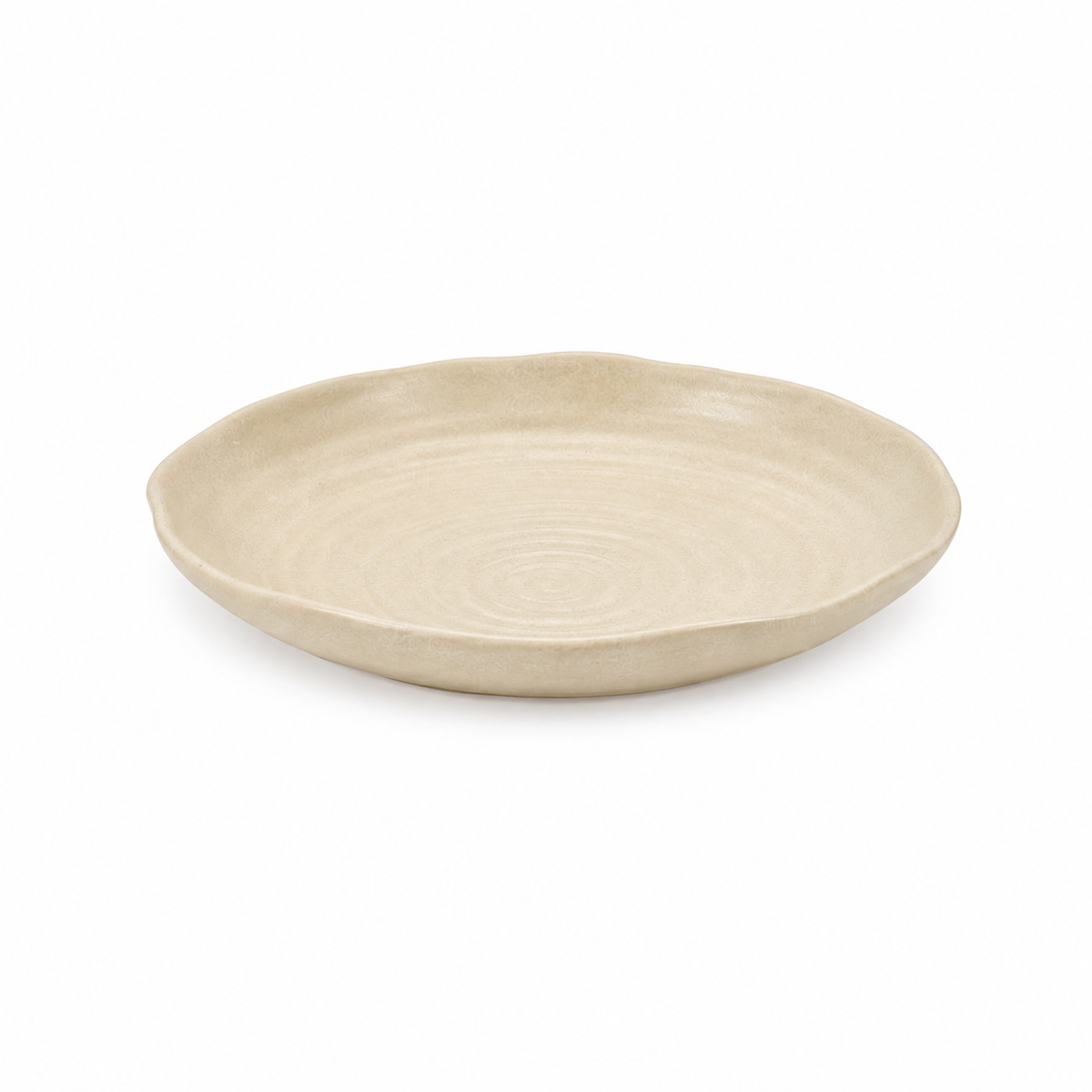 White Plate Deep Plate 24 View Cream Sand