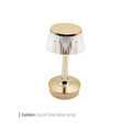 White Plate Round Line Lamp Gold B-027C