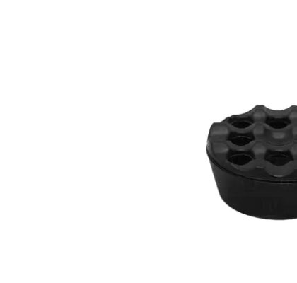 White Plate ML Ashtray Round 9 Lidded Black