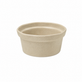 A small round ceramic ramekin with a flared rim, shown on a plain white background.