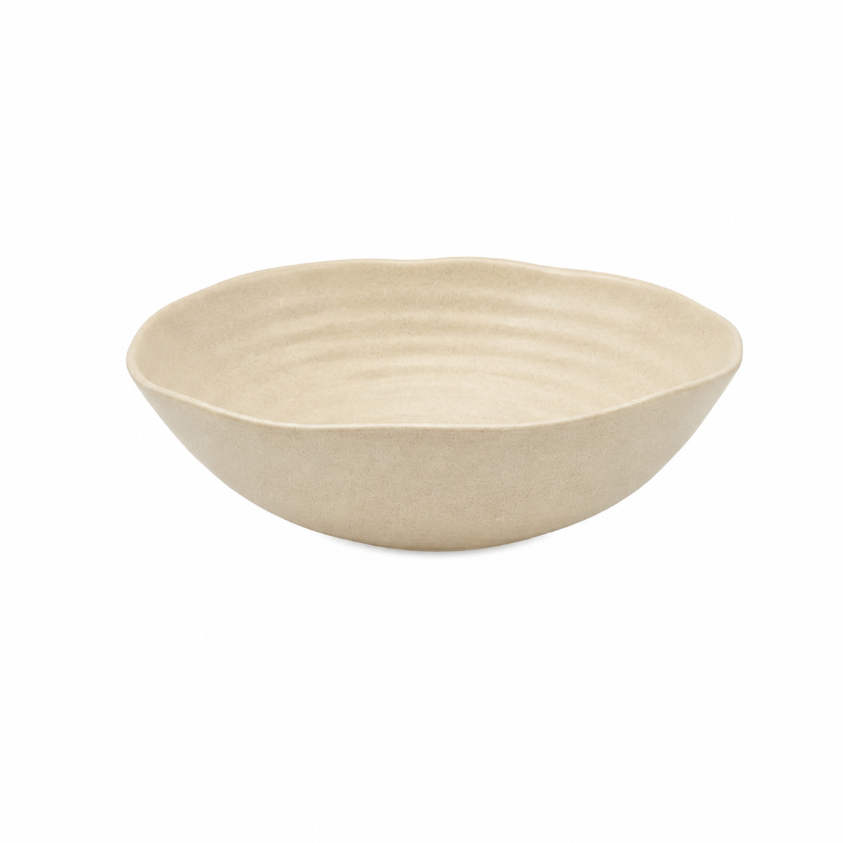 White Plate Bowl 25 Depth 6.5 View Cream Sand