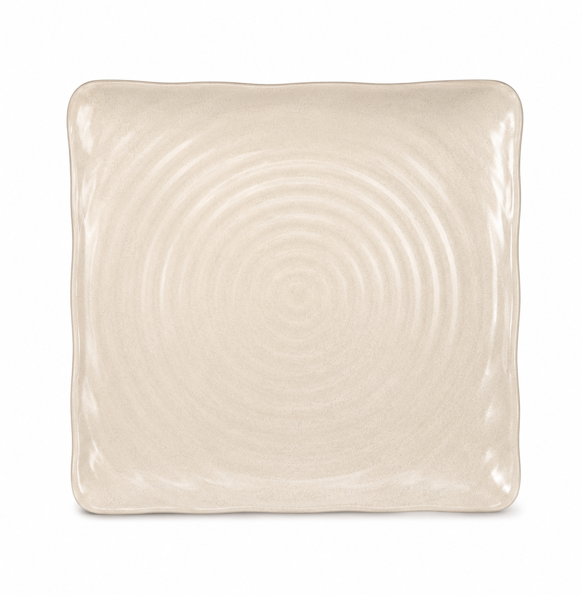 White Plate Tray Square 29.5 View Cream Sand