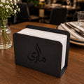 White Plate Napkin Holder Metal Simple