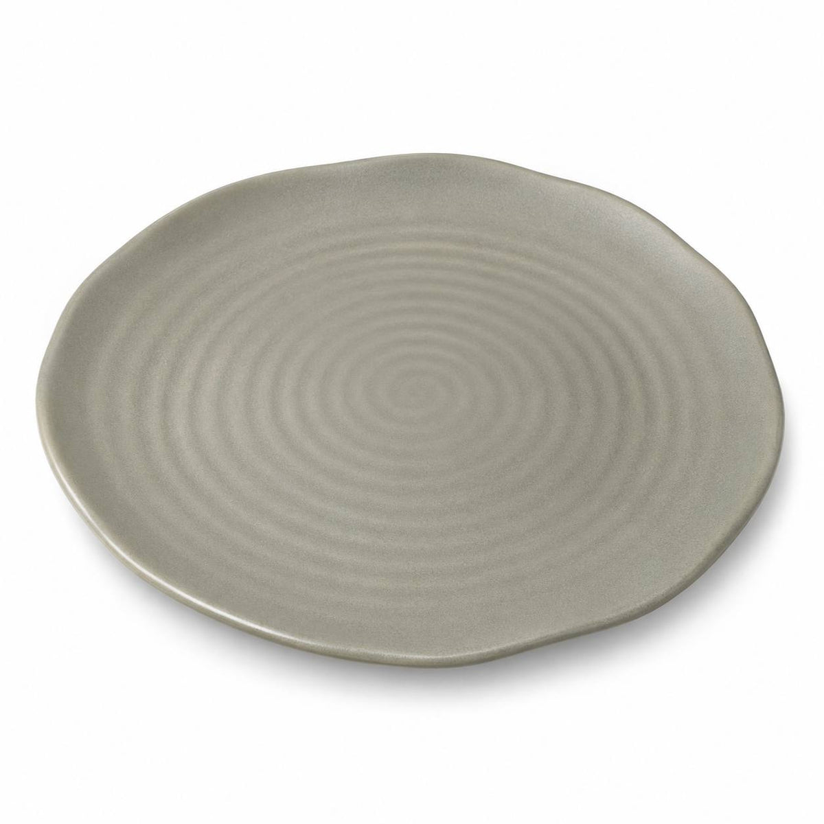 White Plate Side Plate Round 20 View Matte Cedar