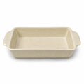 White Plate Rectangular 18*12 View Cream Sand