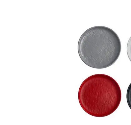 White Plate ML Rest Round Shrink 20 Black ir