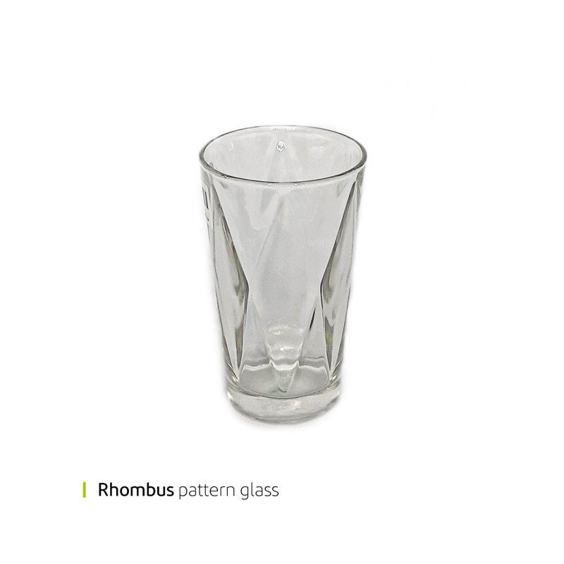 Glass Aqua Diamond 270ml Zangan Set of 6