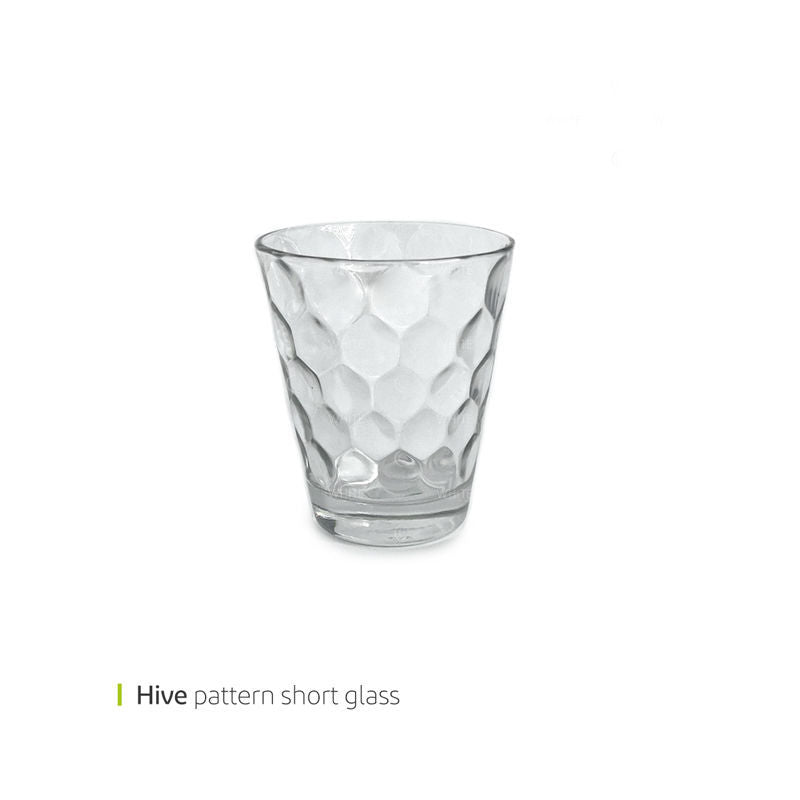 Small Tumbler Macao Honeycomb Pars 270ml Zangan Set of 6