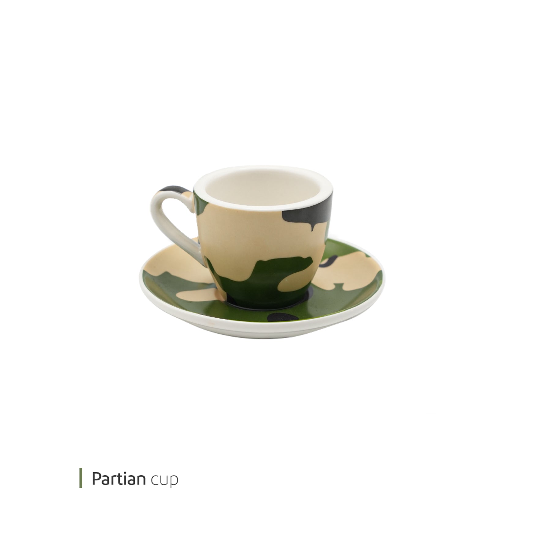 Cup & Saucer Espresso Partian White Plate Single