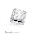 Small Tumbler Swirl Chequer 215ml White Plate Single