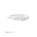 Leaf deep plate — White Plate